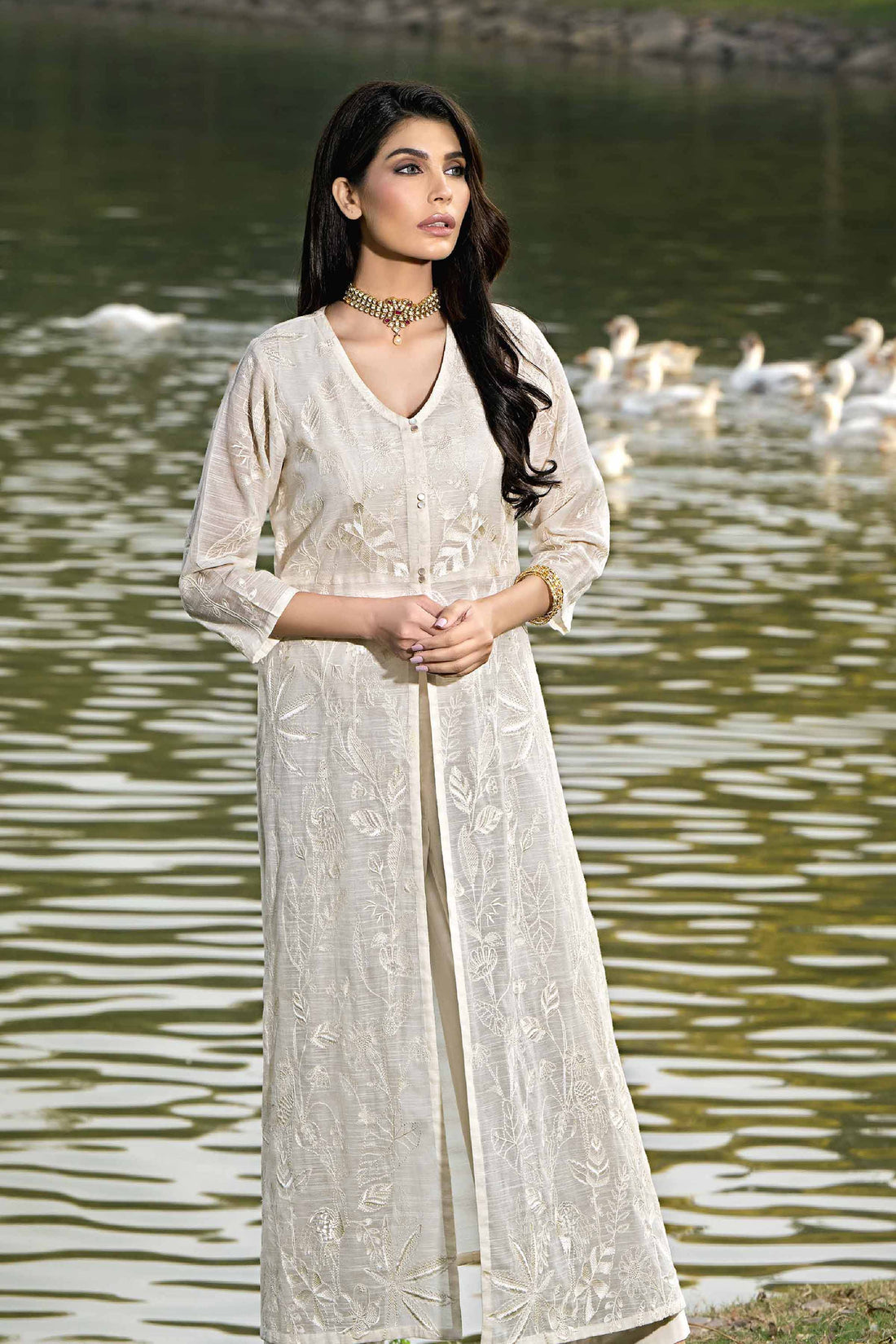 Nishat Linen | Luxury Collection 24 | KFS24-08 - Khanumjan  Pakistani Clothes and Designer Dresses in UK, USA 