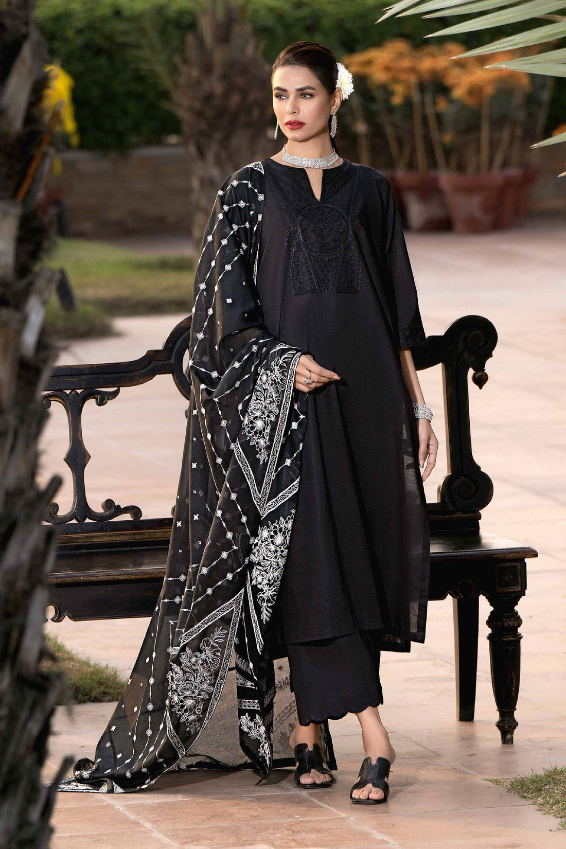 Nishat Linen | Luxury Collection 24 | KFS24-15 - Khanumjan  Pakistani Clothes and Designer Dresses in UK, USA 