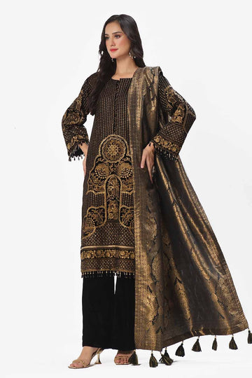 Gul Ahmed | Winter Collection 24 | Jacquard Dupatta NS-42001