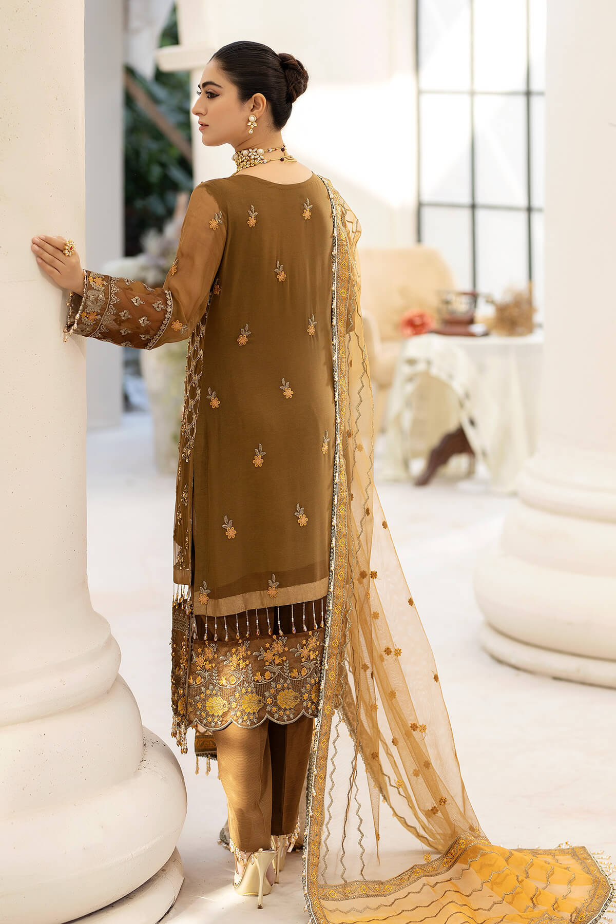 Raeesa Premium | Dehleez Formals | DL-1014 Imperial Brew - Khanumjan  Pakistani Clothes and Designer Dresses in UK, USA 