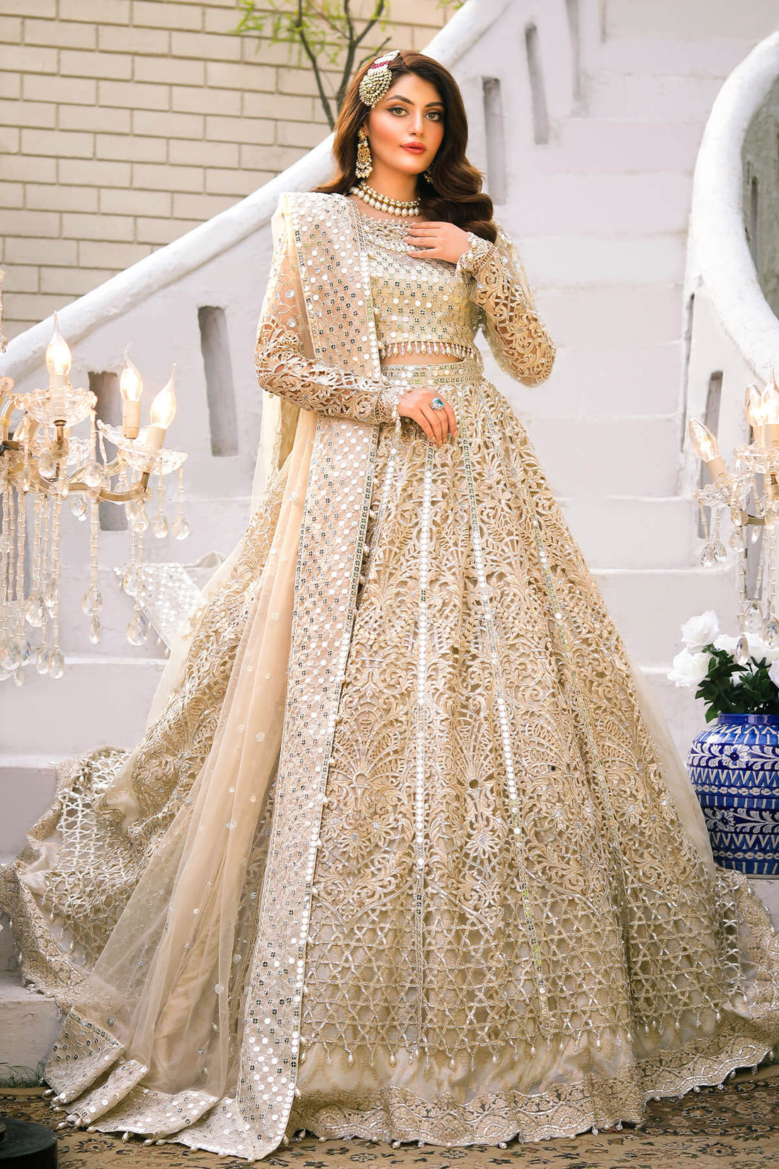 Raeesa Premium | Wajadan Wedding Formals |  WD-1 Pearl White - Khanumjan  Pakistani Clothes and Designer Dresses in UK, USA 