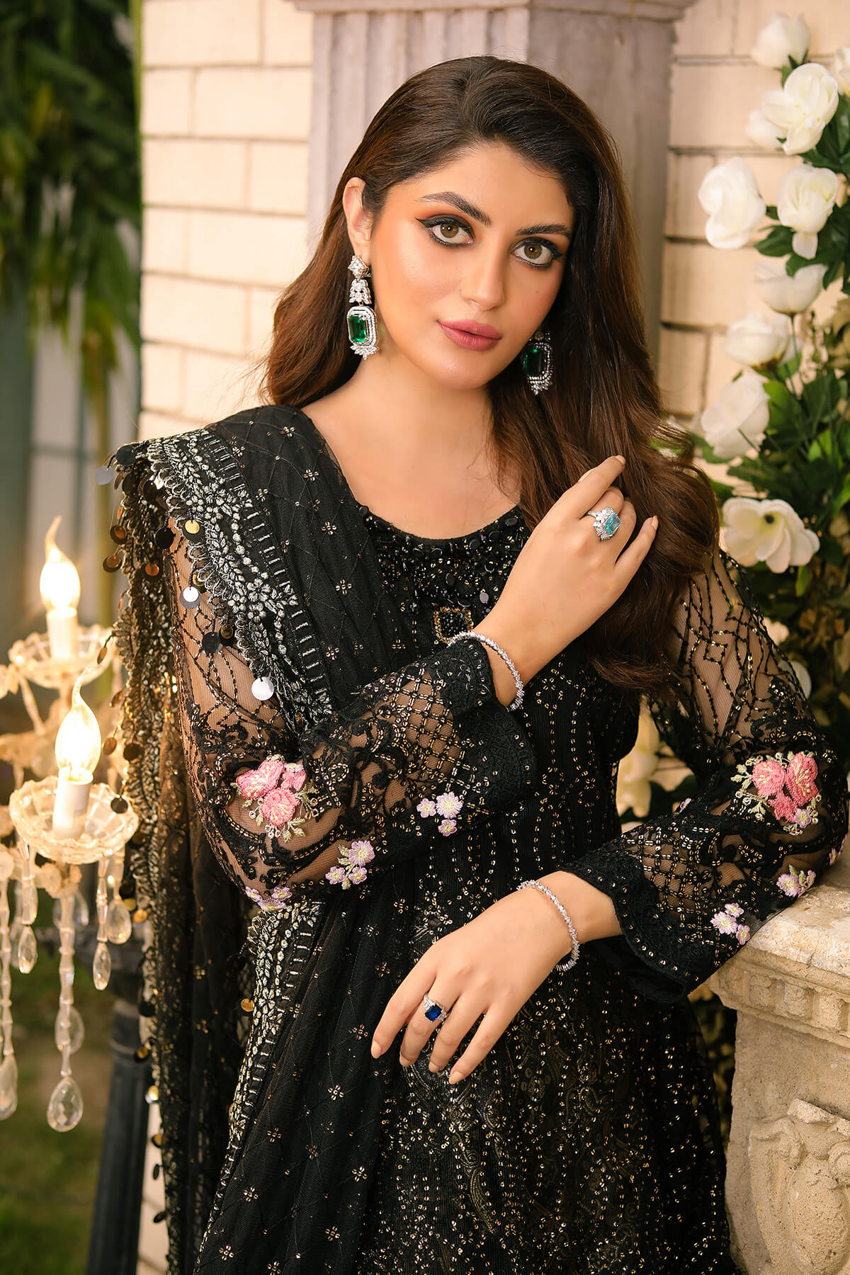 Raeesa Premium | Wajadan Wedding Formals | WD-3 Metal Black - Khanumjan  Pakistani Clothes and Designer Dresses in UK, USA 