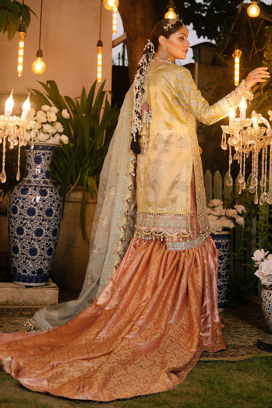Raeesa Premium | Wajadan Wedding Formals | WD-4 Lemon Chiffon - Khanumjan  Pakistani Clothes and Designer Dresses in UK, USA 