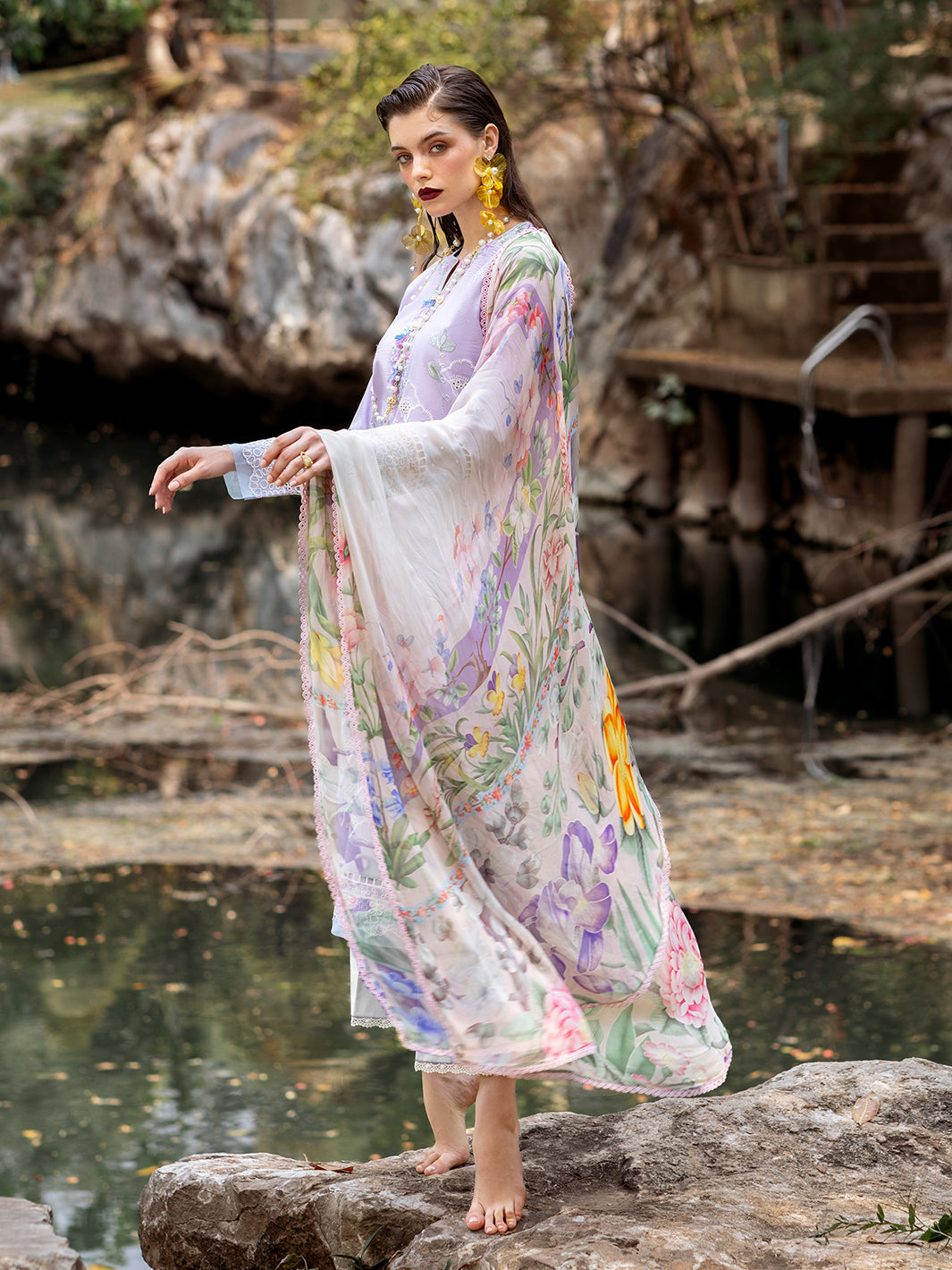 Roheenaz | Dahlia Embroidered Lawn 24 | Iris - Khanumjan  Pakistani Clothes and Designer Dresses in UK, USA 