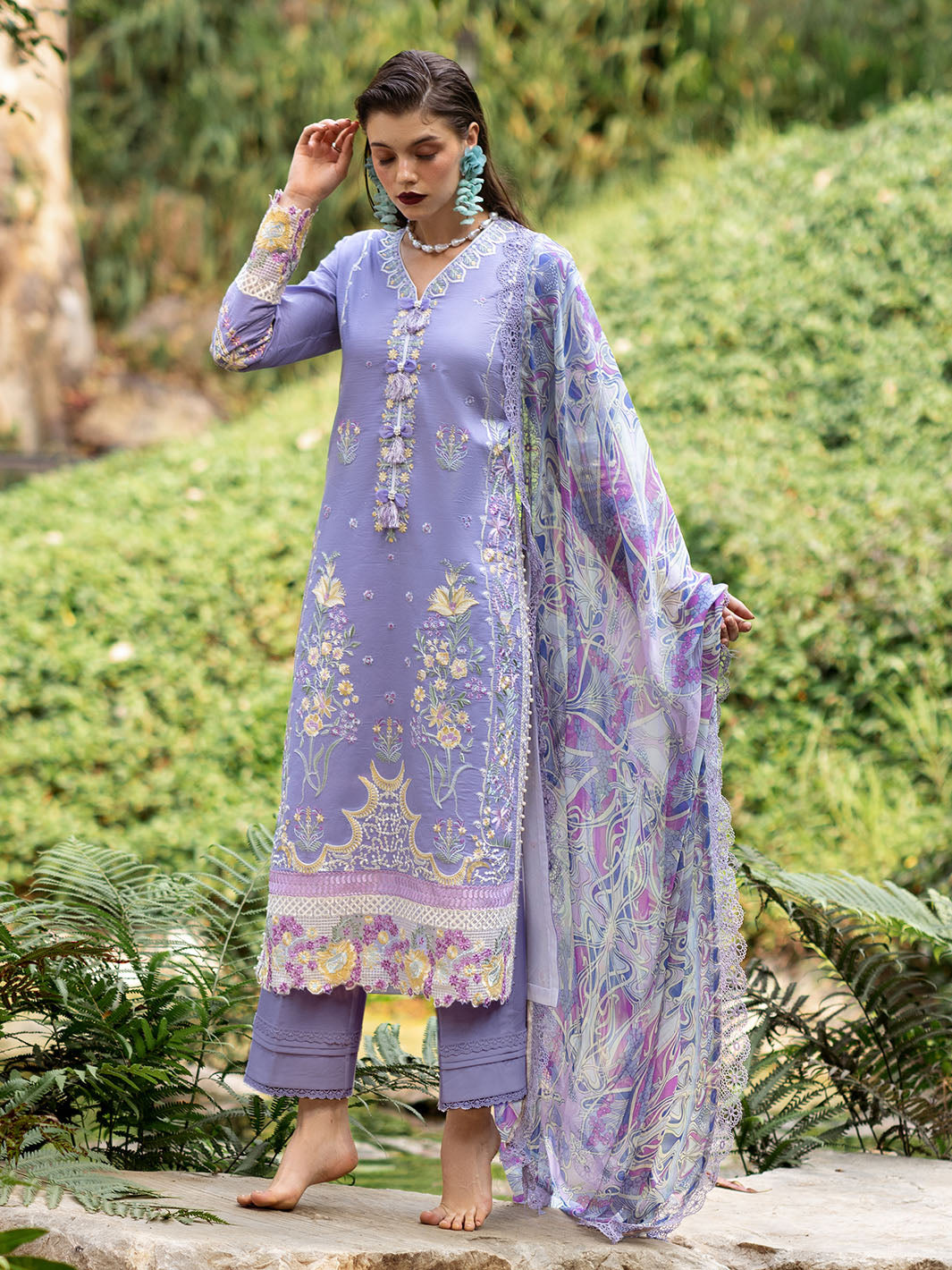 Roheenaz | Dahlia Embroidered Lawn 24 | Aster - Khanumjan  Pakistani Clothes and Designer Dresses in UK, USA 