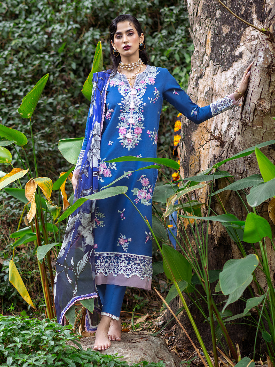 Roheenaz | Dahlia Embroidered Lawn 24 | Bluebell - Khanumjan  Pakistani Clothes and Designer Dresses in UK, USA 