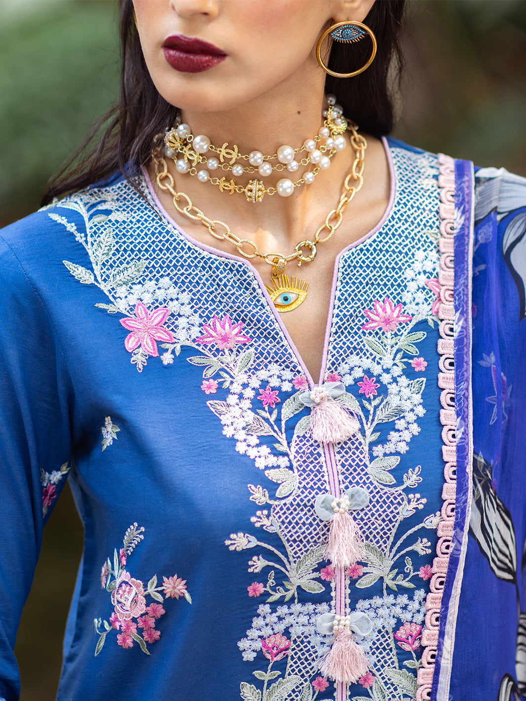 Roheenaz | Dahlia Embroidered Lawn 24 | Bluebell - Khanumjan  Pakistani Clothes and Designer Dresses in UK, USA 