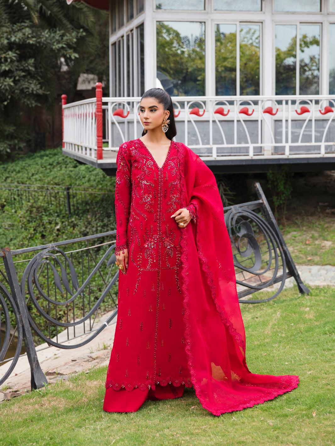 Amroz Atelier | Aerien Formals | Rouge - Khanumjan  Pakistani Clothes and Designer Dresses in UK, USA 