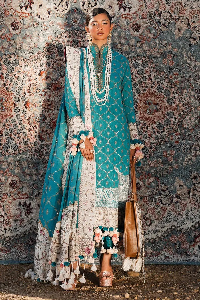 Sana Safinaz | Winter Luxury 23 | S231-005B-CP - Khanumjan  Pakistani Clothes and Designer Dresses in UK, USA 