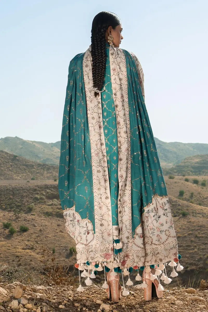 Sana Safinaz | Winter Luxury 23 | S231-005B-CP - Khanumjan  Pakistani Clothes and Designer Dresses in UK, USA 