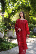 Noor by Saadia Asad | Luxury Chikankari Lawn’24 | D2-B Red - Khanumjan  Pakistani Clothes and Designer Dresses in UK, USA 