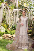 Noor by Saadia Asad | Luxury Chikankari Lawn’24 | D3-B Beige Schifli - Khanumjan  Pakistani Clothes and Designer Dresses in UK, USA 