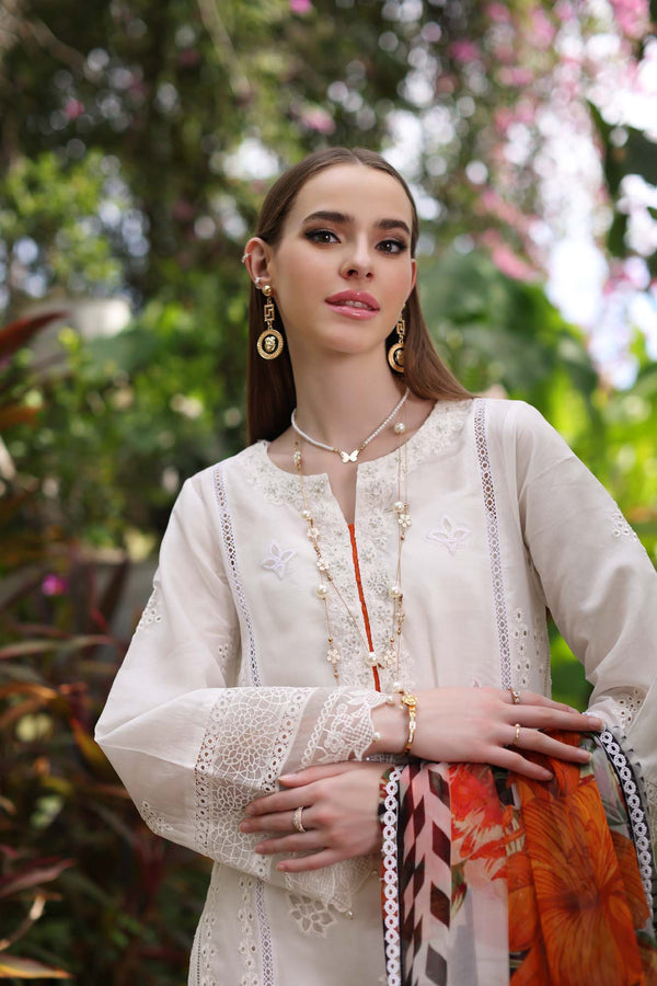 Noor by Saadia Asad | Luxury Chikankari Lawn’24 | D6-B White Laser - Khanumjan  Pakistani Clothes and Designer Dresses in UK, USA 