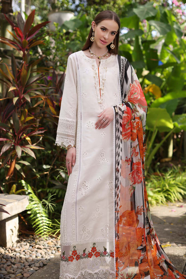 Noor by Saadia Asad | Luxury Chikankari Lawn’24 | D6-B White Laser - Khanumjan  Pakistani Clothes and Designer Dresses in UK, USA 