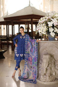 Noor by Saadia Asad | Luxury Chikankari Lawn’24 | D10-B Blue Electric - Khanumjan  Pakistani Clothes and Designer Dresses in UK, USA 