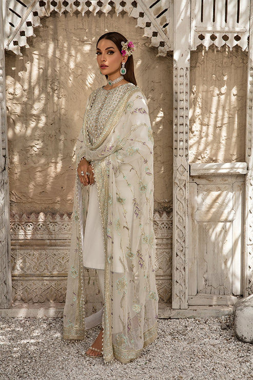 Saffron | Persia Wedding Collection | Pearl White - Khanumjan  Pakistani Clothes and Designer Dresses in UK, USA 