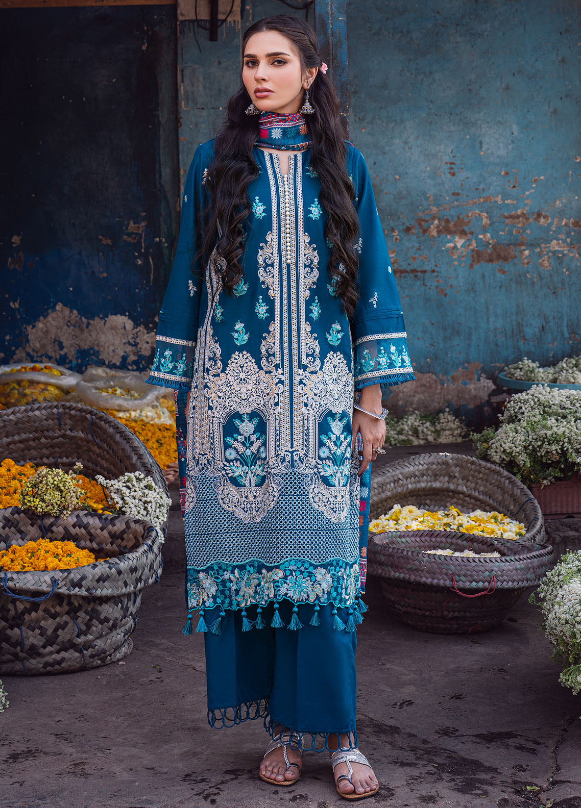 Sahane | Sahakari Chikankari Lawn Edit 24 | Gulzaar - Khanumjan  Pakistani Clothes and Designer Dresses in UK, USA 