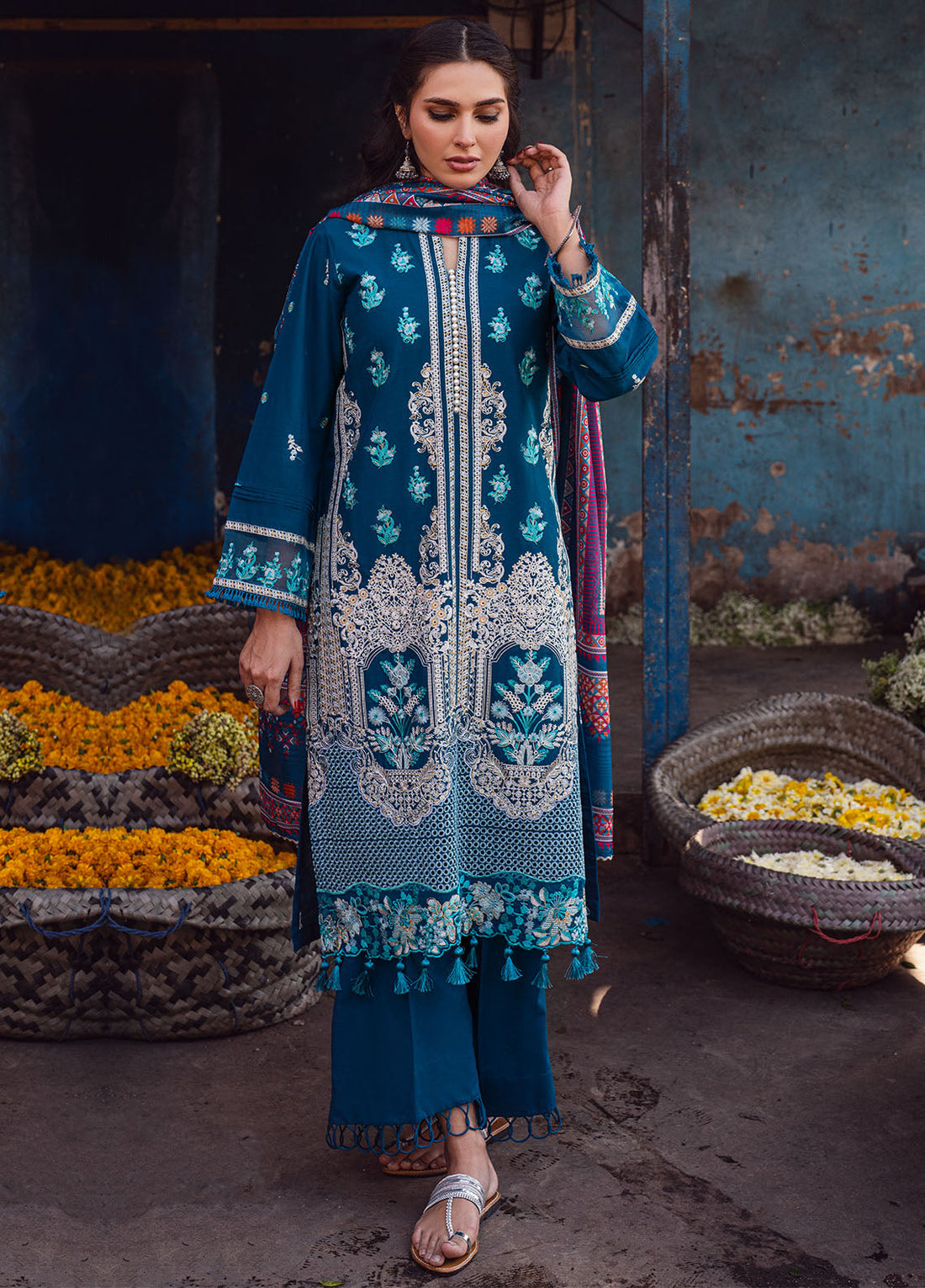 Sahane | Sahakari Chikankari Lawn Edit 24 | Gulzaar - Khanumjan  Pakistani Clothes and Designer Dresses in UK, USA 