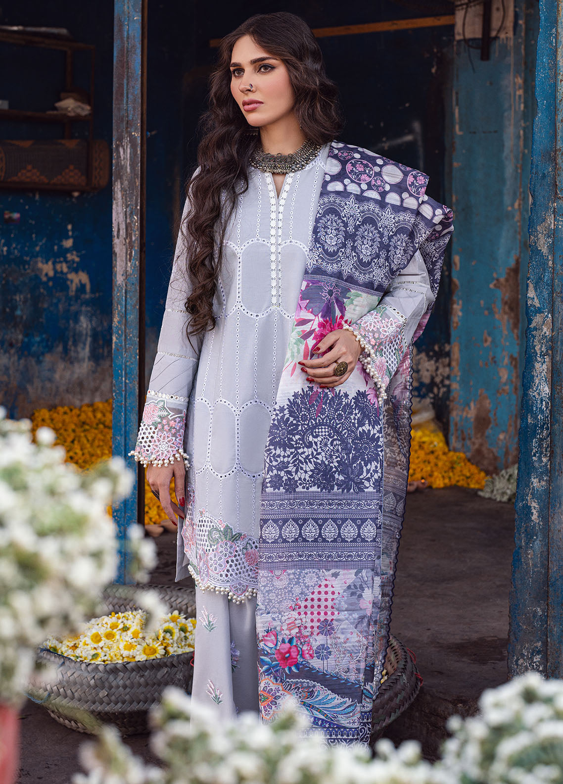 Sahane | Sahakari Chikankari Lawn Edit 24 | Dastaan - Khanumjan  Pakistani Clothes and Designer Dresses in UK, USA 