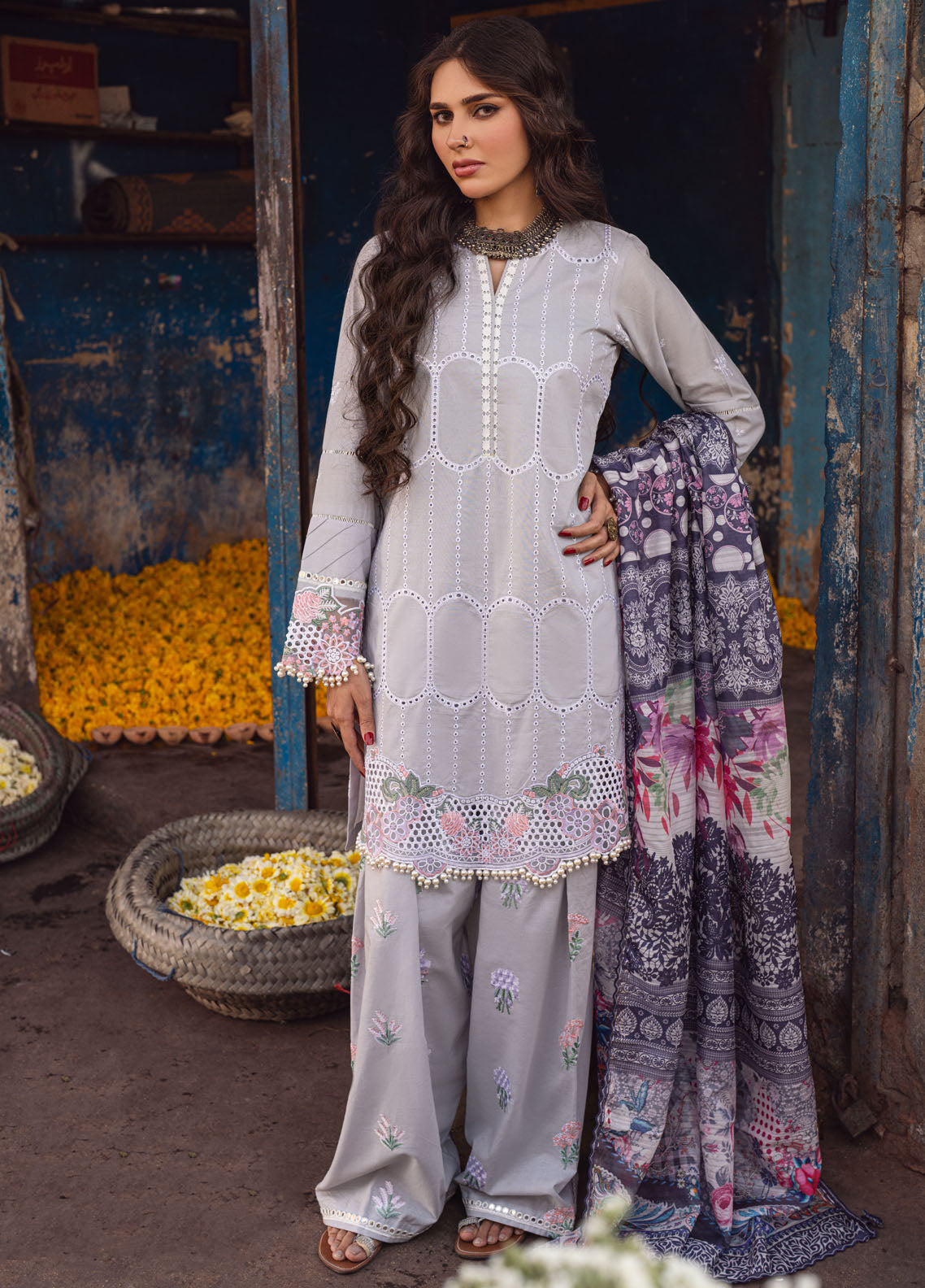 Sahane | Sahakari Chikankari Lawn Edit 24 | Dastaan - Khanumjan  Pakistani Clothes and Designer Dresses in UK, USA 