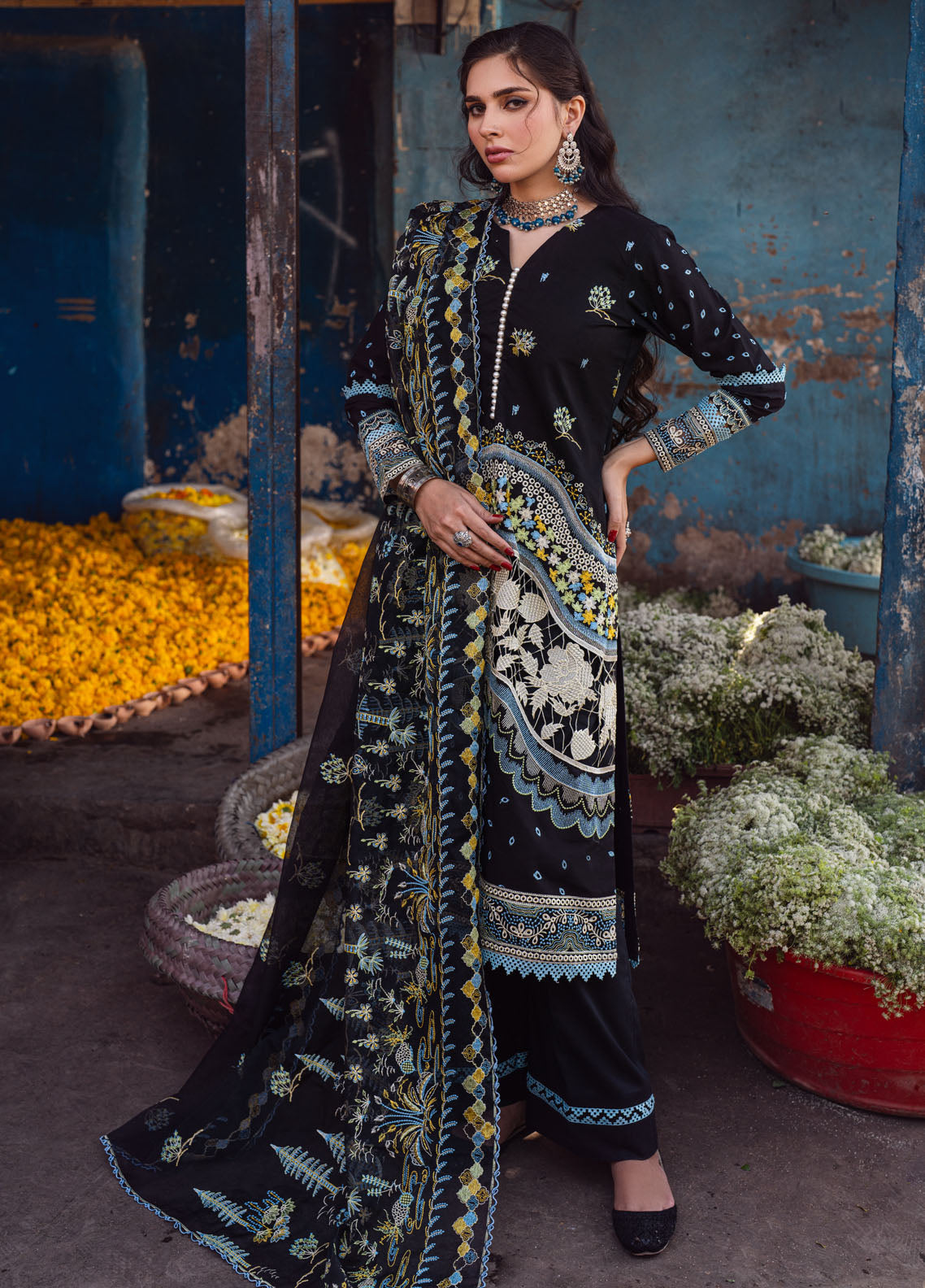 Sahane | Sahakari Chikankari Lawn Edit 24 | Kashish - Khanumjan  Pakistani Clothes and Designer Dresses in UK, USA 