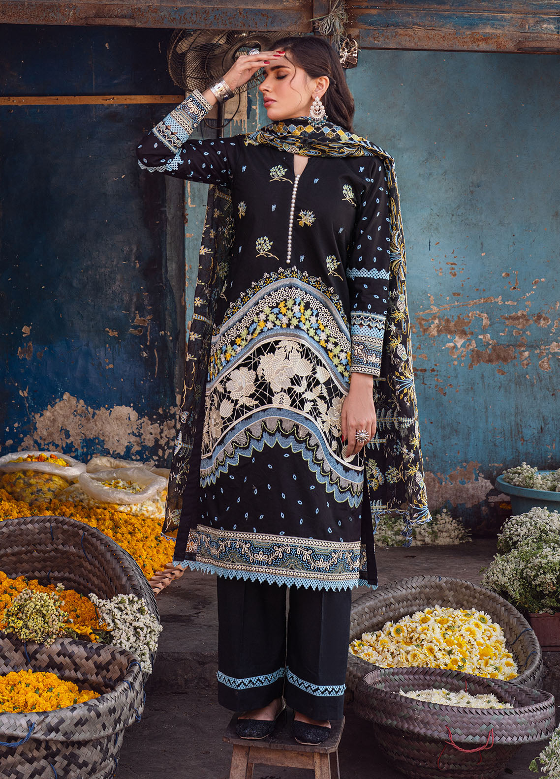 Sahane | Sahakari Chikankari Lawn Edit 24 | Kashish - Khanumjan  Pakistani Clothes and Designer Dresses in UK, USA 