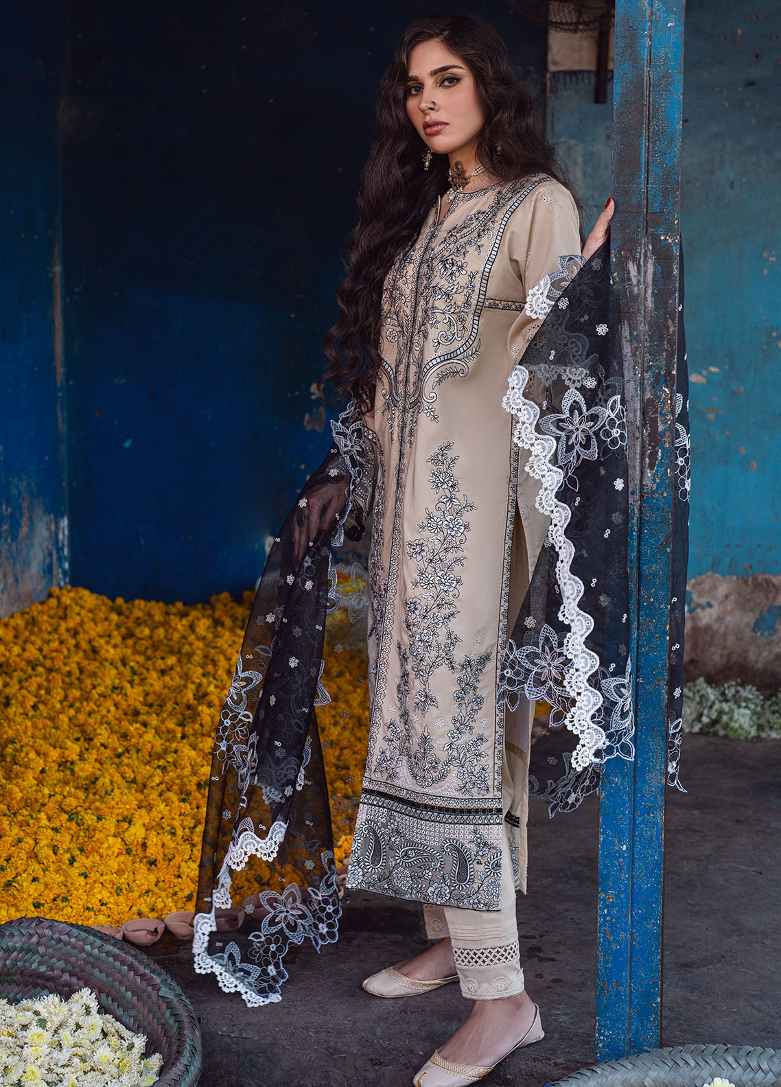 Sahane | Sahakari Chikankari Lawn Edit 24 | Ghazal - Khanumjan  Pakistani Clothes and Designer Dresses in UK, USA 