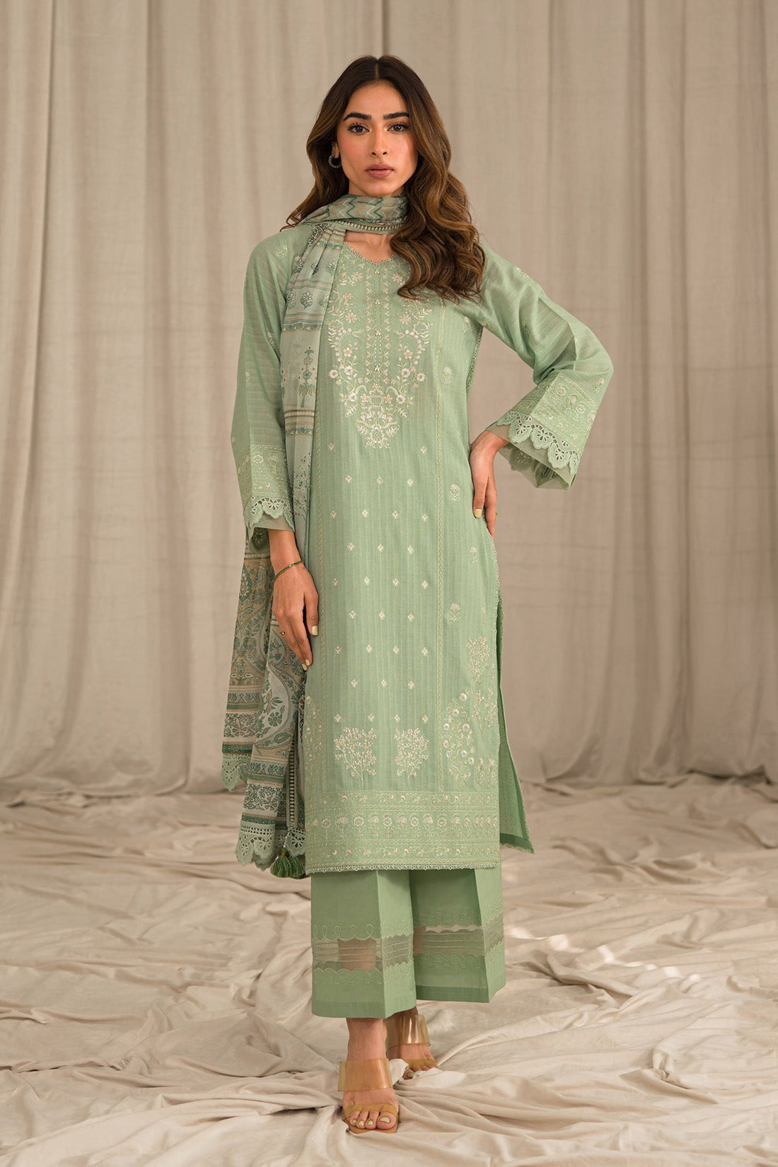 Sahar | Mirage Spring Luxury 24 | Textured Lawn 3 Piece (Embroidered) - Khanumjan  Pakistani Clothes and Designer Dresses in UK, USA 