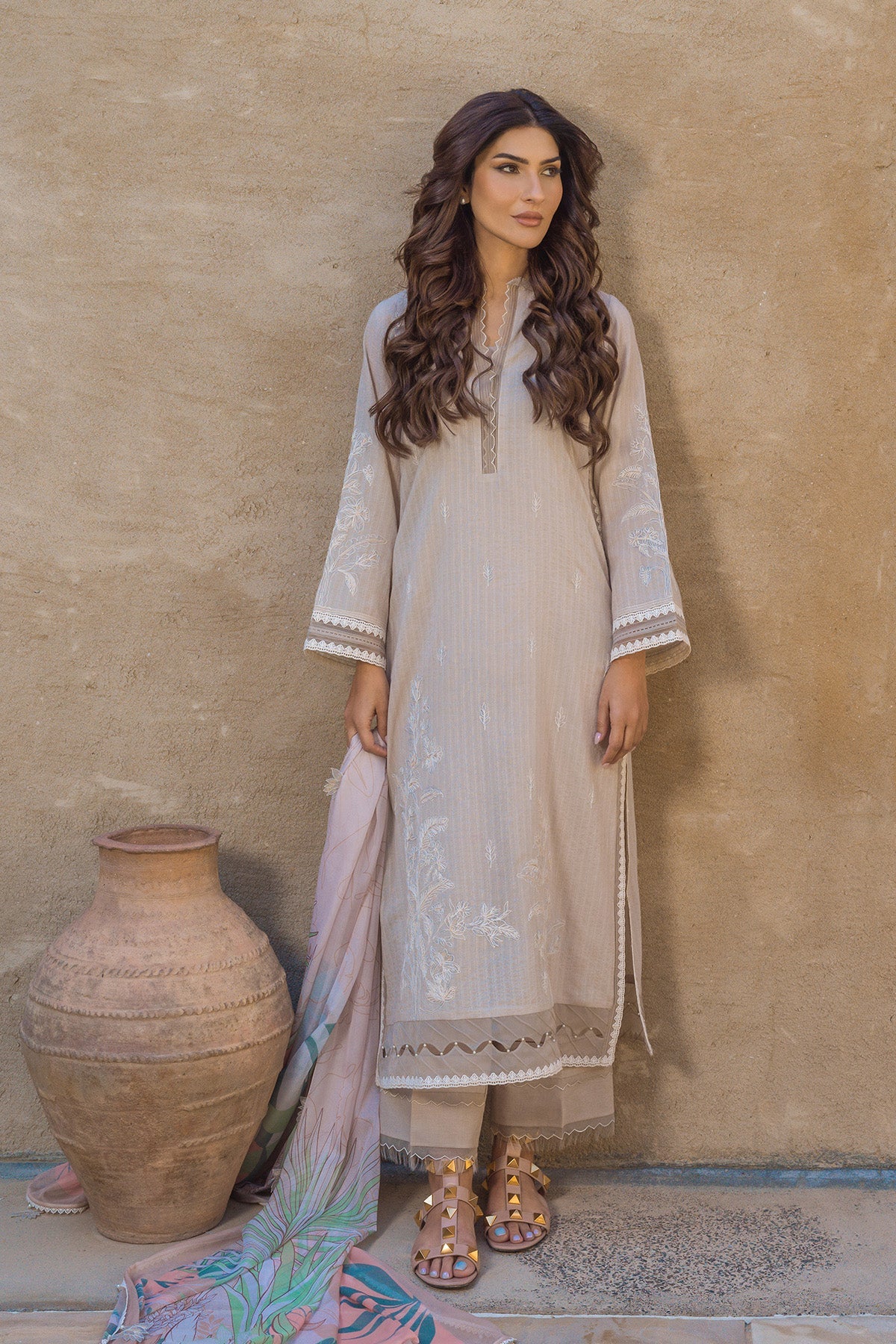 Sahar | Mirage Spring Luxury 24 | Textured Lawn 3 Piece (Embroidered) - Khanumjan  Pakistani Clothes and Designer Dresses in UK, USA 