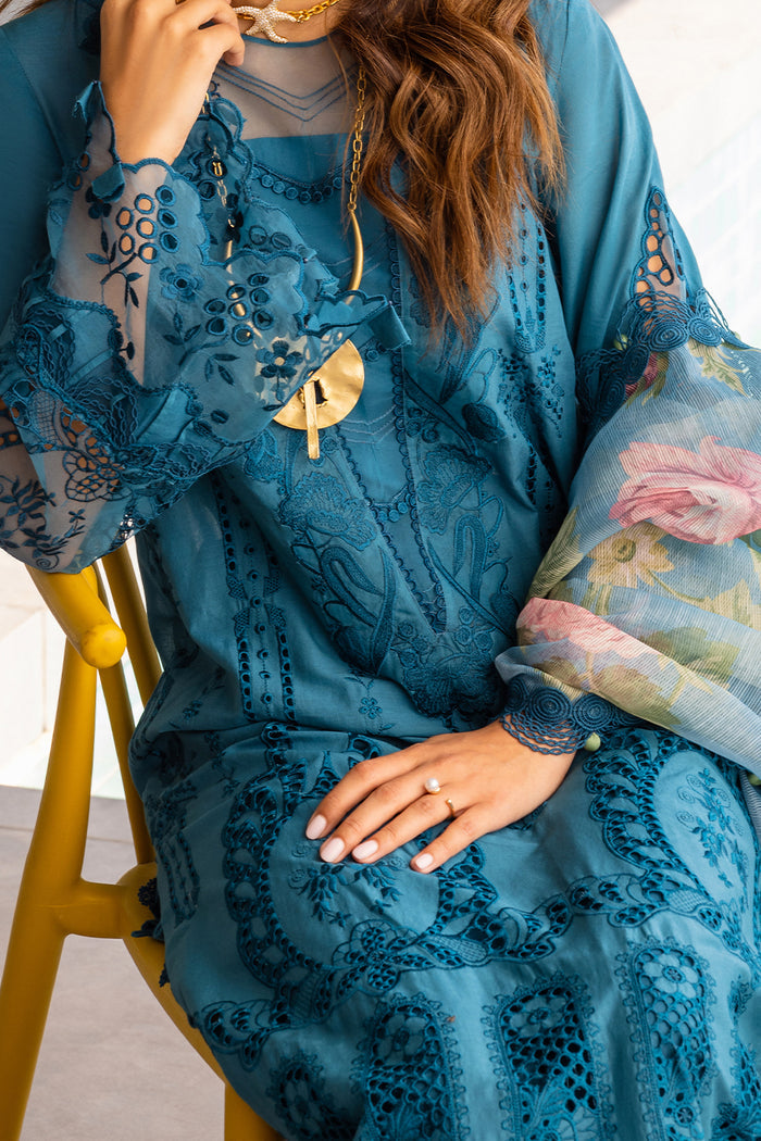 Saira Rizwan | Luxury Lawn 24 | SAPPHIRE - SRLL24-07 - Khanumjan  Pakistani Clothes and Designer Dresses in UK, USA 