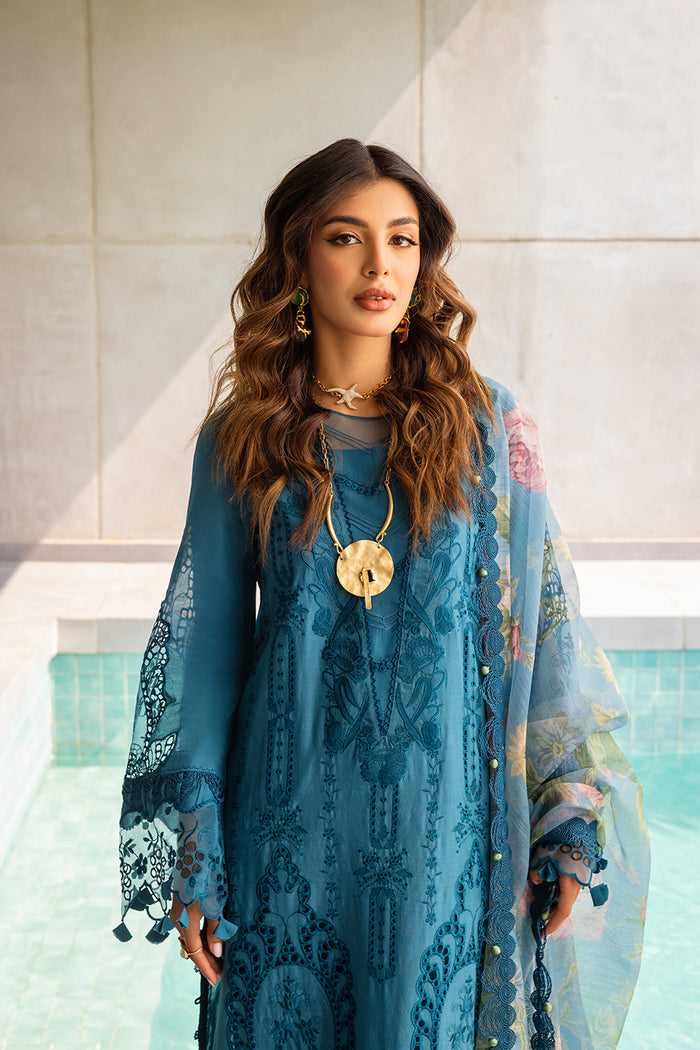 Saira Rizwan | Luxury Lawn 24 | SAPPHIRE - SRLL24-07 - Khanumjan  Pakistani Clothes and Designer Dresses in UK, USA 