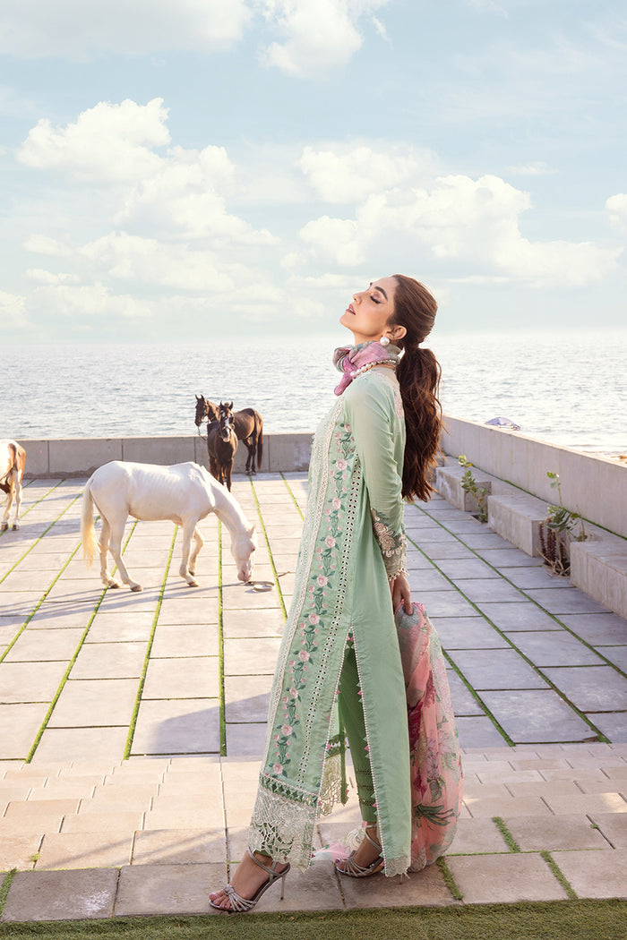 Saira Rizwan | Luxury Lawn 24 | KESHI - SRLL24-02 - Khanumjan  Pakistani Clothes and Designer Dresses in UK, USA 