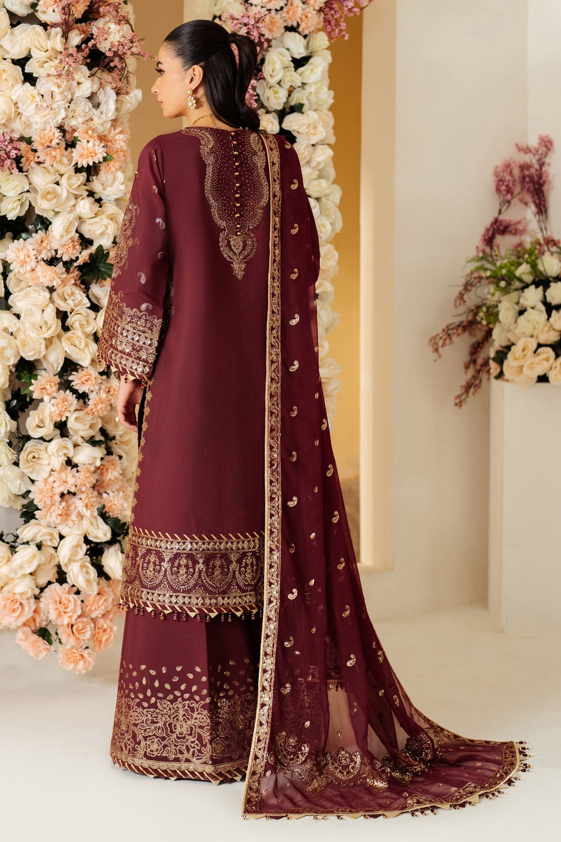 Alizeh | Luxury Raw Silk | AF-RS-01-SALSA