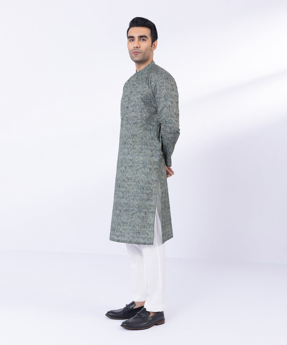 Pakistani Menswear | Sapphire | COTTON DIGITAL PRINTED KURTA - Khanumjan  Pakistani Clothes and Designer Dresses in UK, USA 