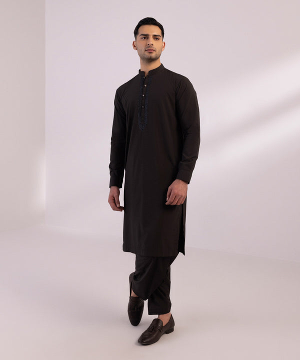 Pakistani Menswear | Sapphire | EMBROIDERED BLENDED MODAL SUIT - Khanumjan  Pakistani Clothes and Designer Dresses in UK, USA 
