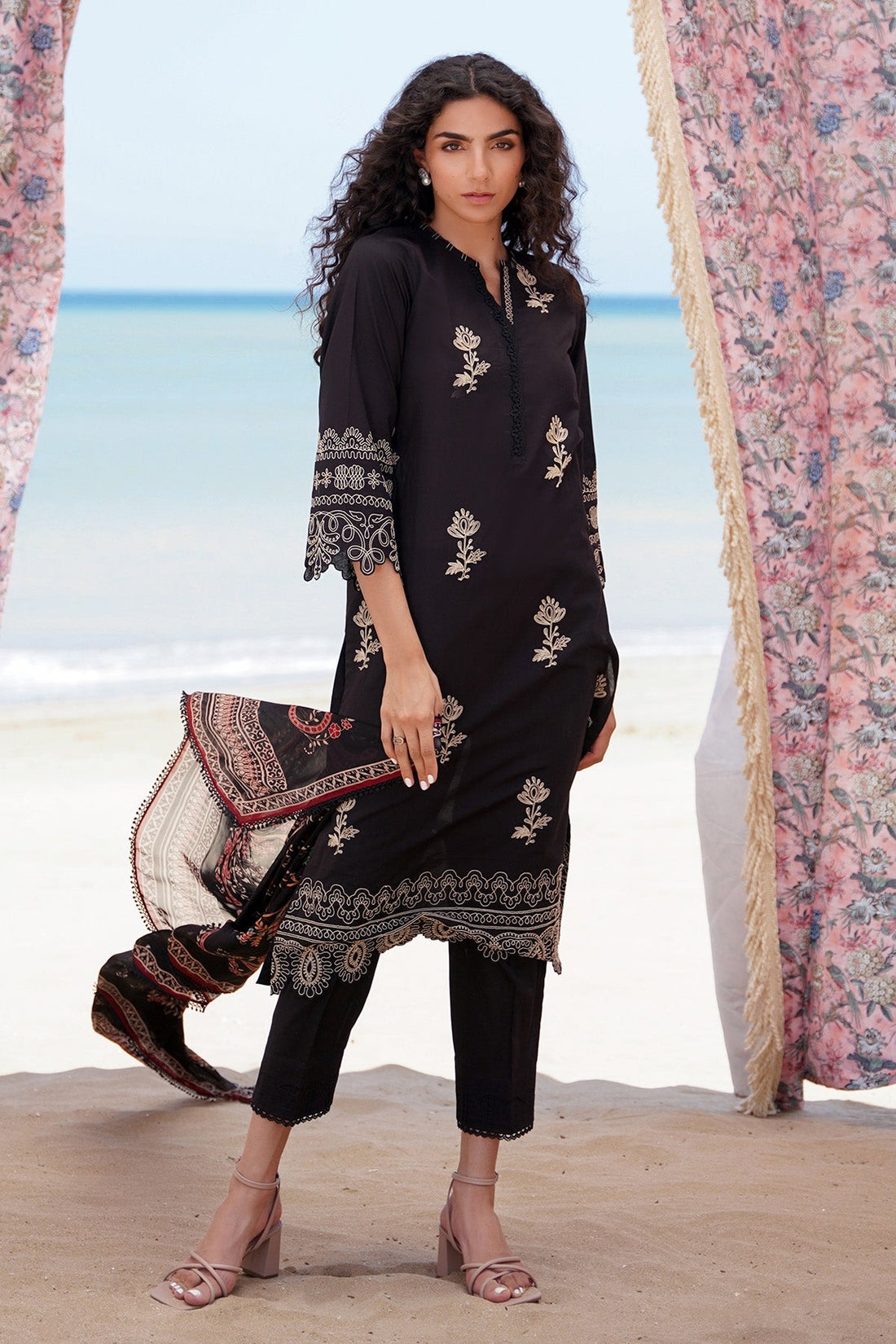 Sahar | Festive Stitched Vol 2 | D01 - Khanumjan  Pakistani Clothes and Designer Dresses in UK, USA 