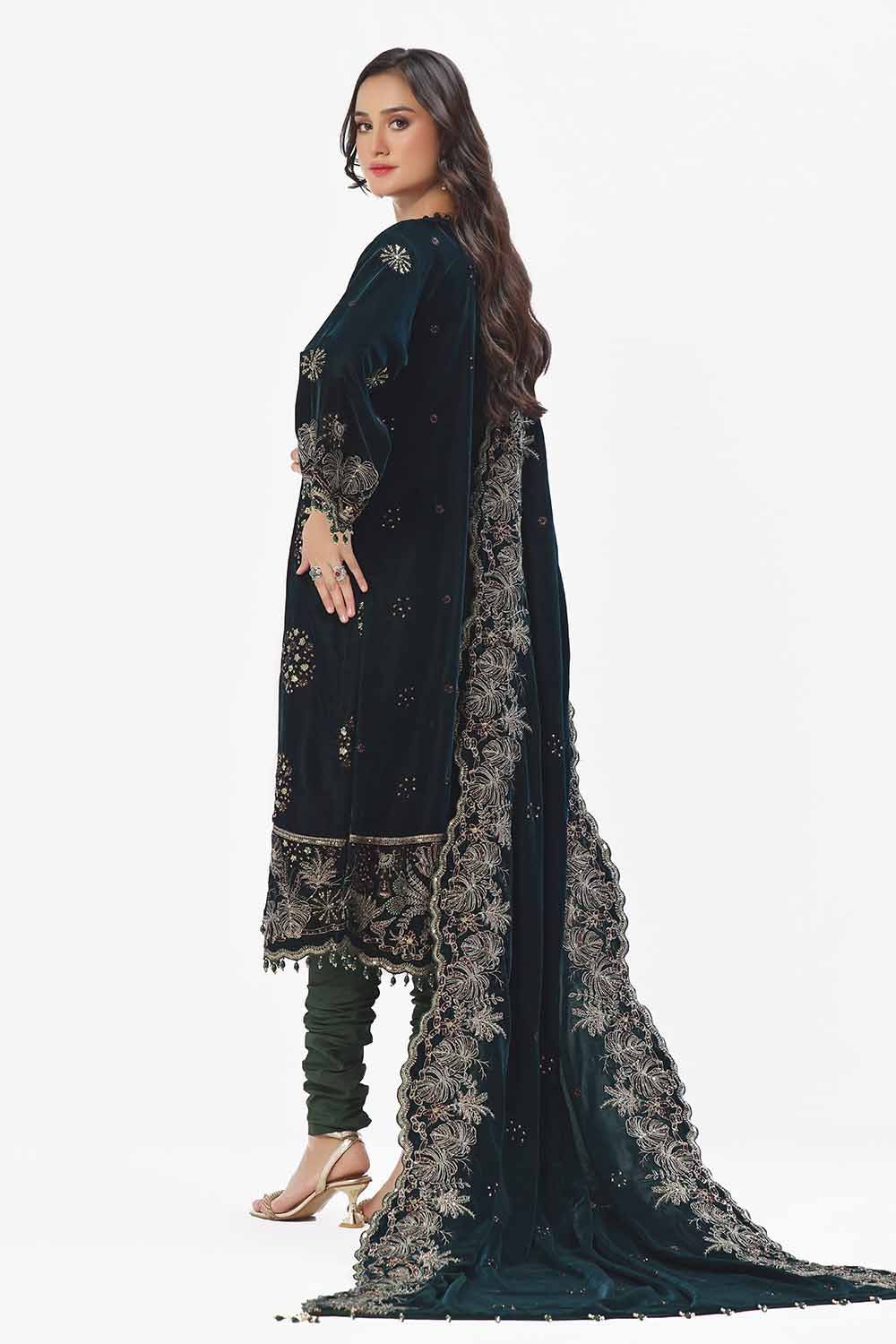 Gul Ahmed | Winter Collection 24 | Velvet Dupatta WV-42005