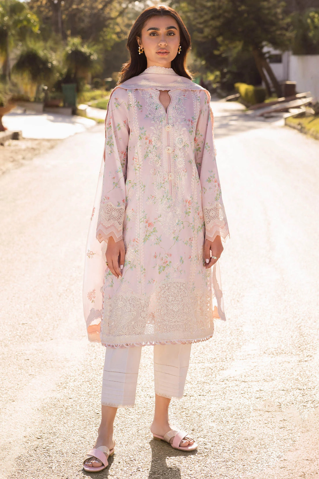 Zaha | Lawn 24 | ASEMA (ZL24-04 A) - Khanumjan  Pakistani Clothes and Designer Dresses in UK, USA 