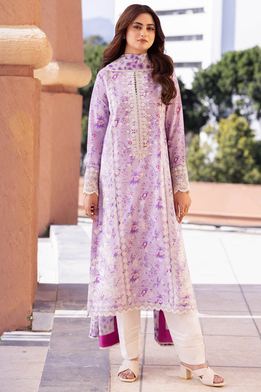 Zaha | Lawn 24 | SENA (ZL24-10 A) - Khanumjan  Pakistani Clothes and Designer Dresses in UK, USA 