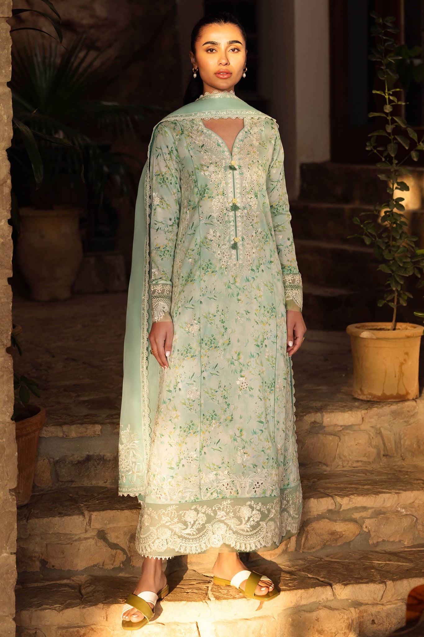 Zaha | Lawn 24 | SEZEM (ZL24-13 B) - Khanumjan  Pakistani Clothes and Designer Dresses in UK, USA 