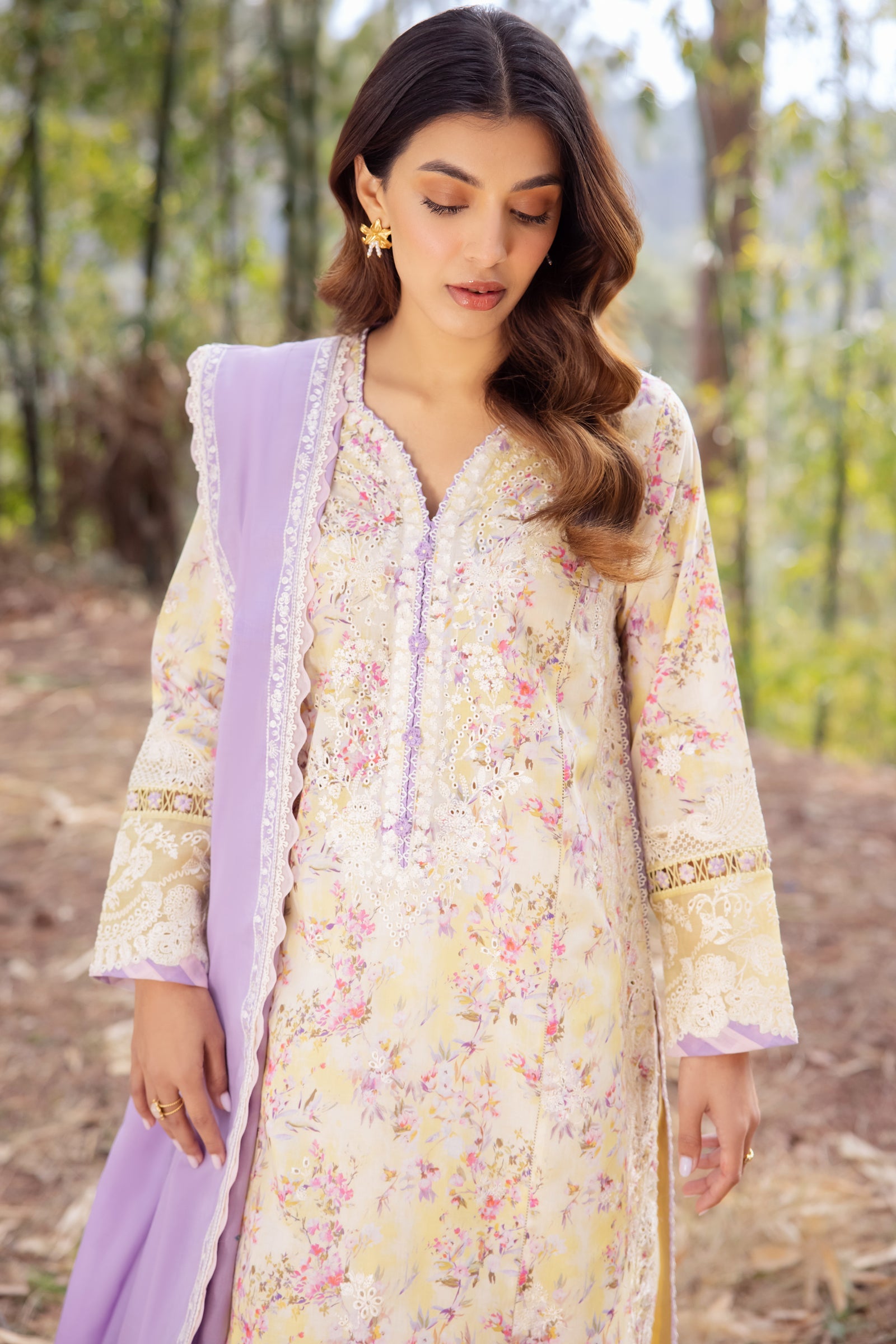 Zaha | Lawn 24 | SEZEM (ZL24-13 A) - Khanumjan  Pakistani Clothes and Designer Dresses in UK, USA 