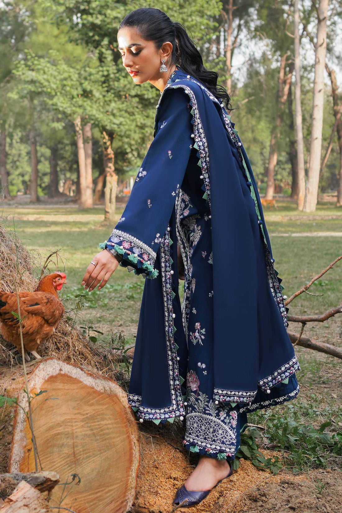 Zaha | Winter 23 | ZHIAN (ZW2-23-09) - Khanumjan  Pakistani Clothes and Designer Dresses in UK, USA 