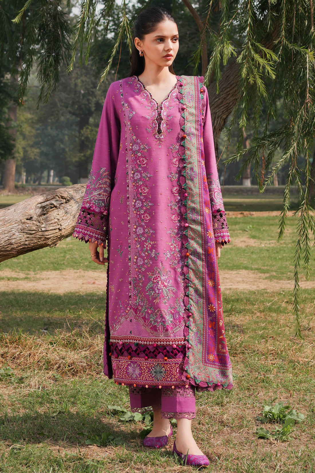 Zaha | Winter 23 | NEGIN (ZW2-23-08) - Khanumjan  Pakistani Clothes and Designer Dresses in UK, USA 
