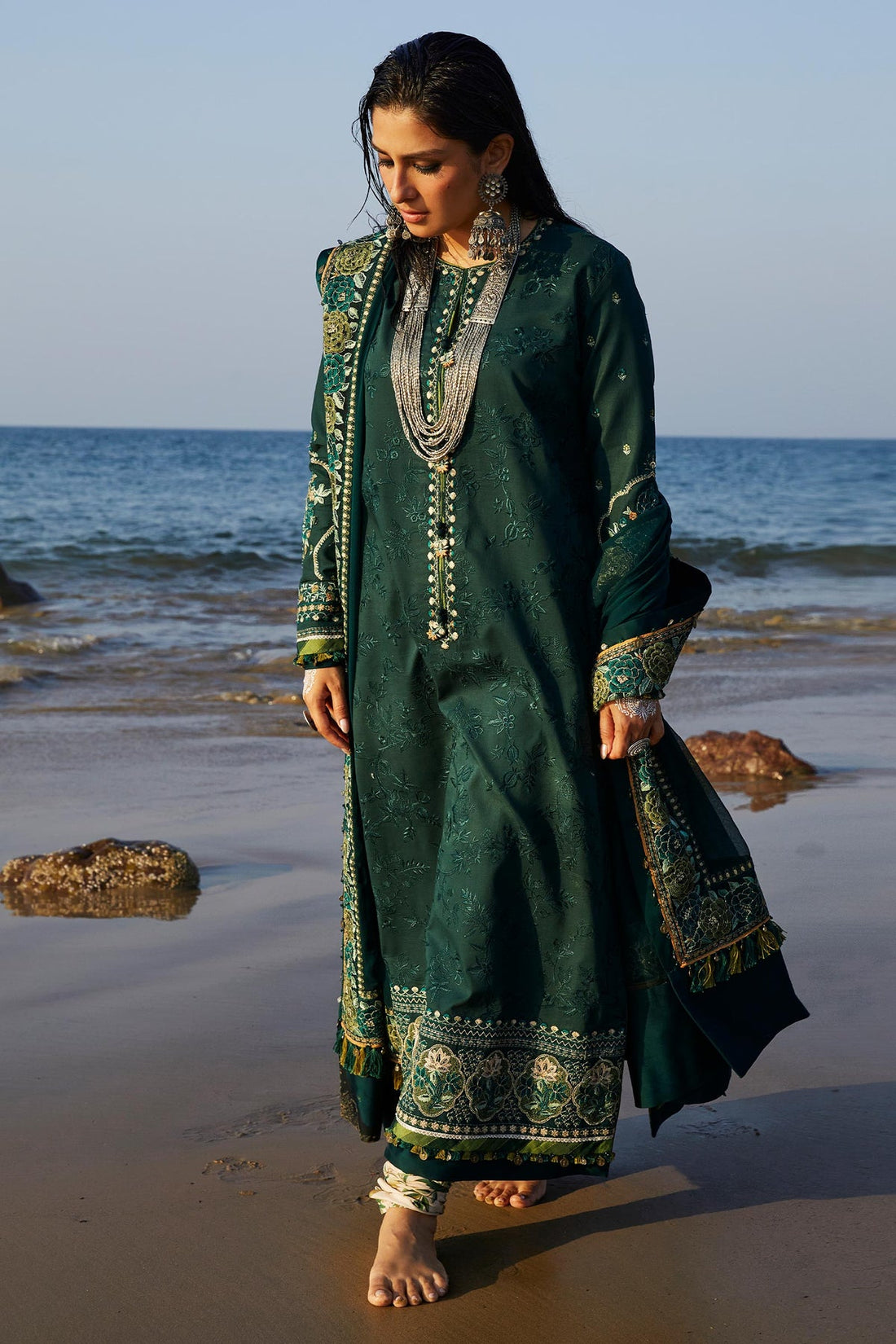 Zara Shahjahan | Luxury Lawn 24 | PARSA-9B - Khanumjan  Pakistani Clothes and Designer Dresses in UK, USA 