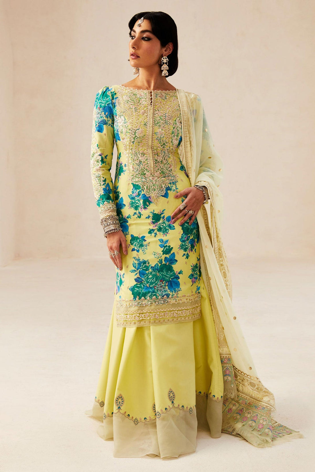 Zara Shahjahan | Luxury Lawn 24 | PHOOL KARI-13A - Khanumjan  Pakistani Clothes and Designer Dresses in UK, USA 