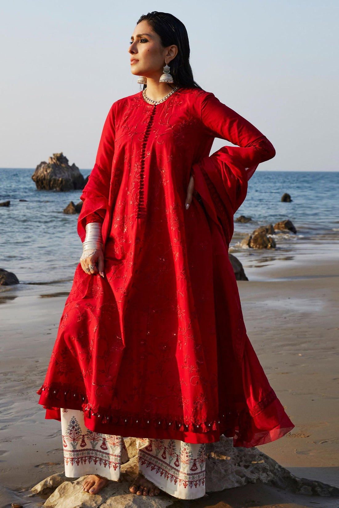 Zara Shahjahan | Luxury Lawn 24 | DEENA-12A - Khanumjan  Pakistani Clothes and Designer Dresses in UK, USA 
