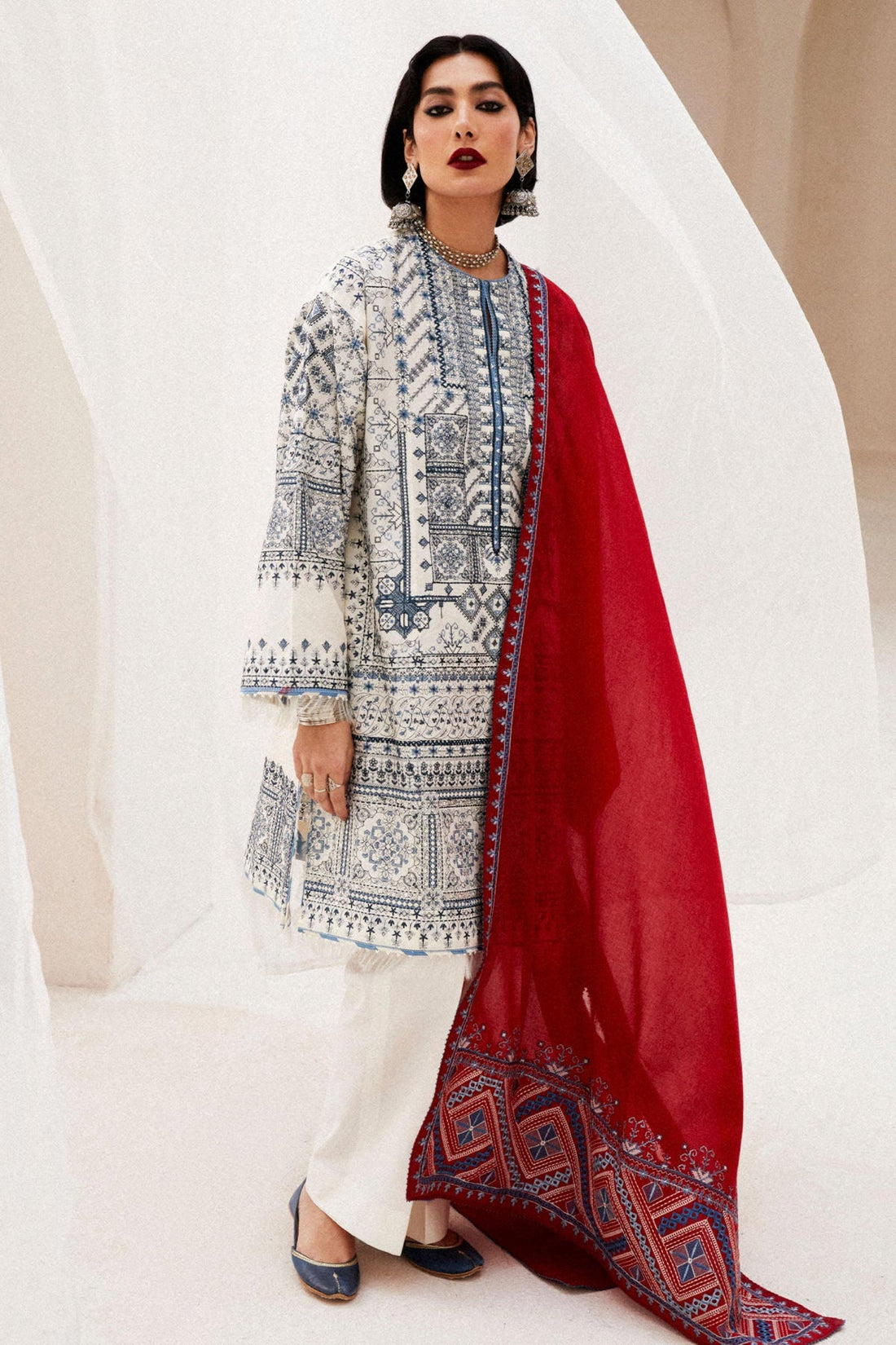 Zara Shahjahan | Luxury Lawn 24 | DIYA-2A - Khanumjan  Pakistani Clothes and Designer Dresses in UK, USA 